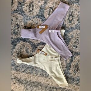 Skims Bundle of 2‎ Cotton Dipped Jersey Thong Size 4X NWT